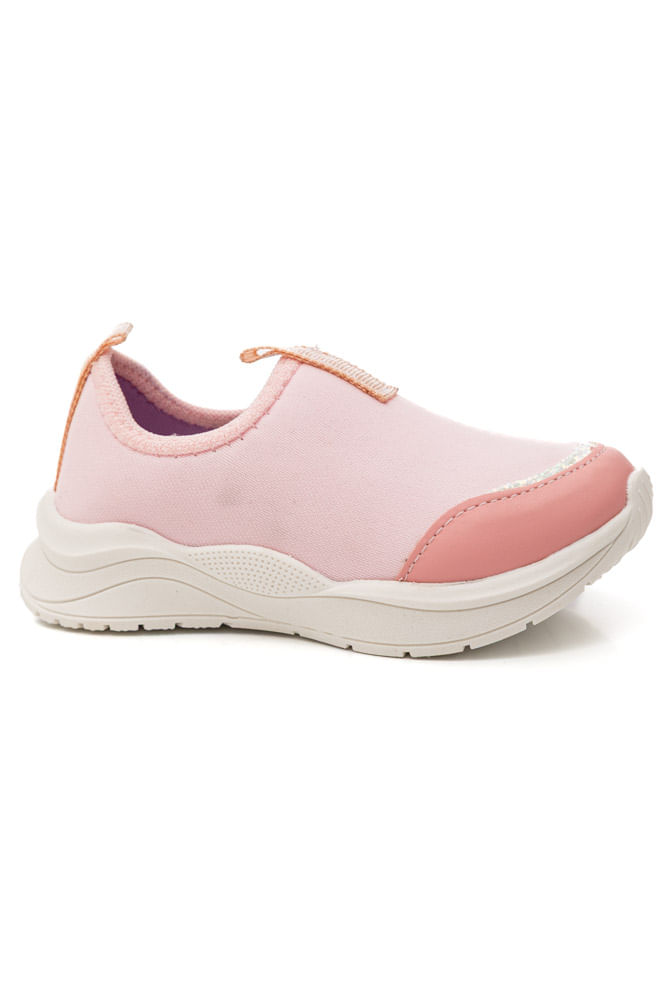 Tênis Ortofino Casual Infantil Menino Slip On 4205 Rosa