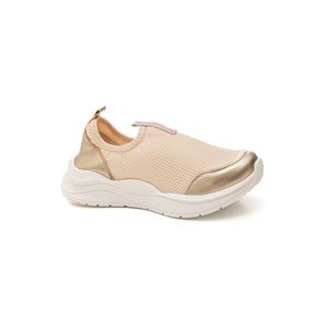 Tênis Ortofino Casual Juvenil Menina Slip On  4407f Bege