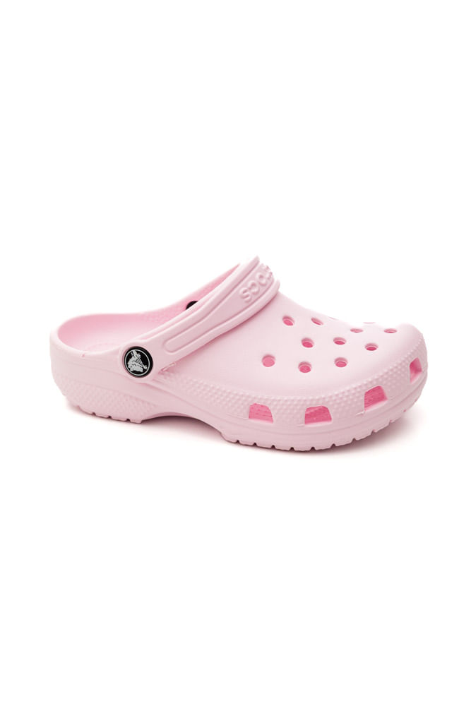 Sandália Babuche Classic Infantil Menina Crocs X206991 Rosa