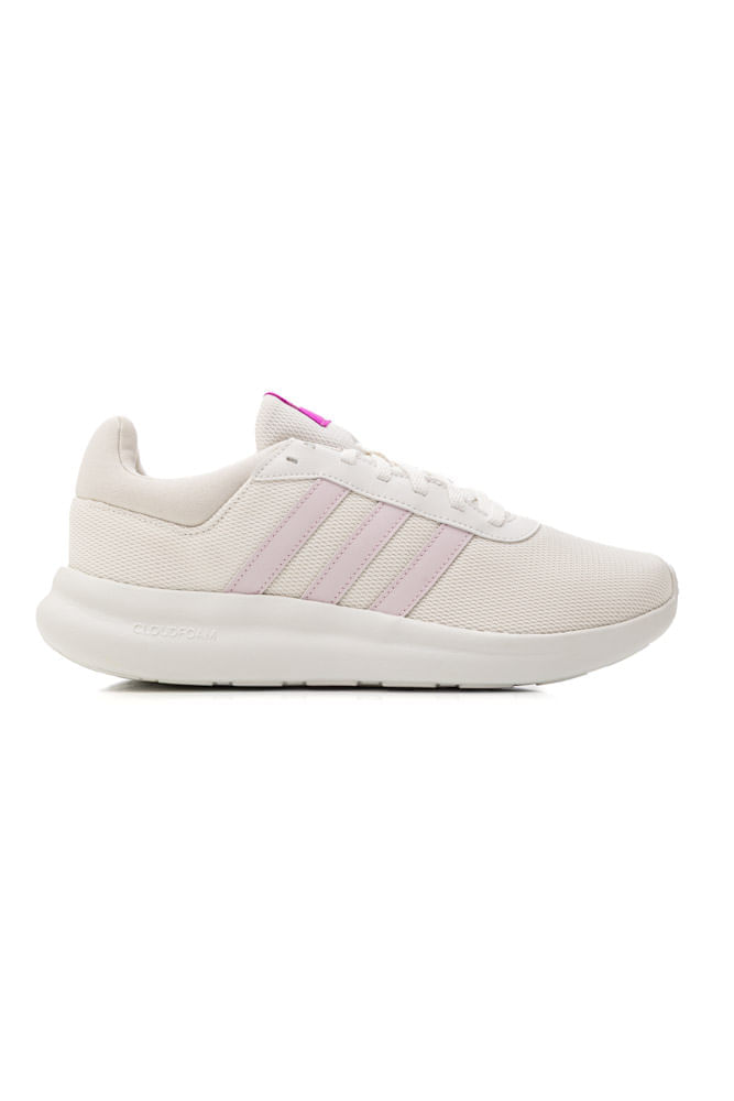 Tênis Adidas Esportivo Feminino  Lite Racer 4.0 Jr2300 Off-White