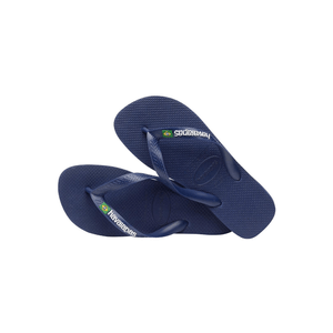 Chinelo Havaianas Brasil Logo Infantil Marinho