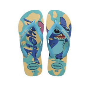 Chinelo Havaianas Disney Classics Infantil Unisex Stitch 9256 Off-White