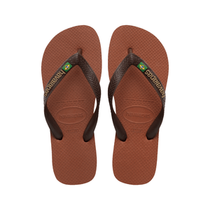 Chinelo Havaianas Brasil Logo Masculino Adulto 2815 Marrom