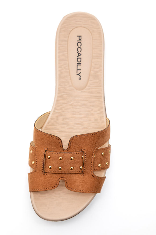 Chinelo Piccadilly Rasteirinha Gabi Feminina 418097 Caramelo