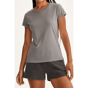 Blusa Chá De Mel T-Shirt Feminina Algodão 12446 Cinza