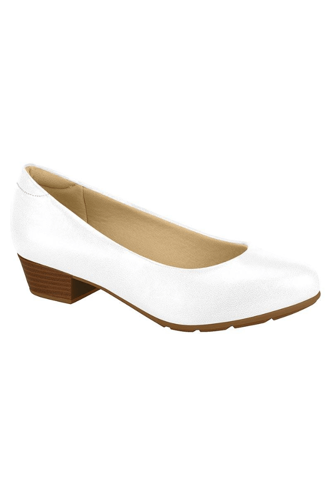 Sapato Modare Conforto Feminino Salto Baixo 7032.500 Branco