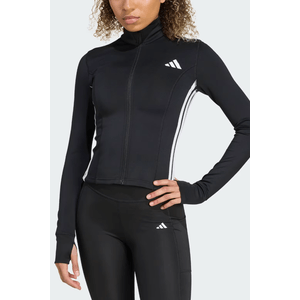 Jaqueta Adidas Feminina Workout Feminina Essentials 3 Listras Kb7843 Preto