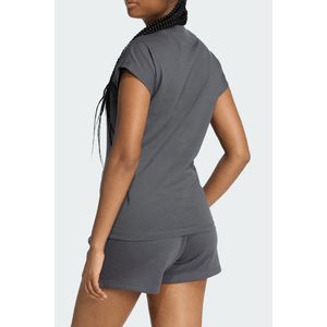Camiseta Adidas Feminina Essentials Linear Algodão Kc5193 Cinza