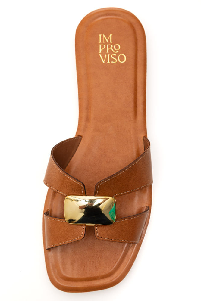Chinelo Improviso Rasteira Slide 3051.1409 Caramelo