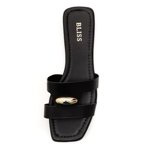 Chinelo Bliss Rasteira Feminino 142-159 Preto
