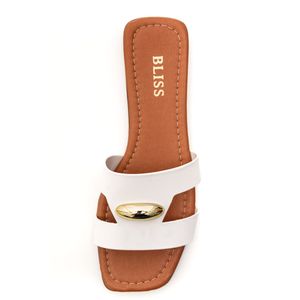 Chinelo Bliss Rasteira Feminino 142-159 Branco