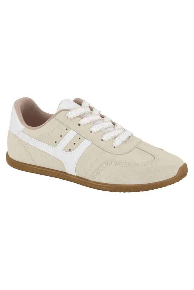 Tênis Moleca Casual Feminino Em Camurça 5827.101 Off-White