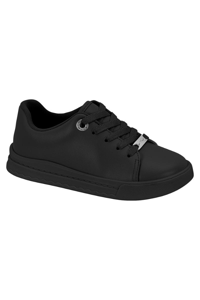 Tênis Molekinha Casual Juvenil Menina Cute 2575.101 Preto