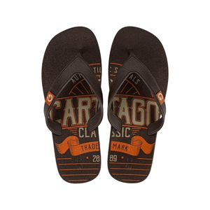 Chinelo De Dedo Cartago Masculino Dakar 10738-A0575 Marrom