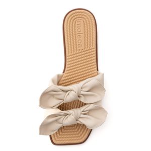 Chinelo Moleca Rasteira Feminino Laço 5558.104.30633 Off-White