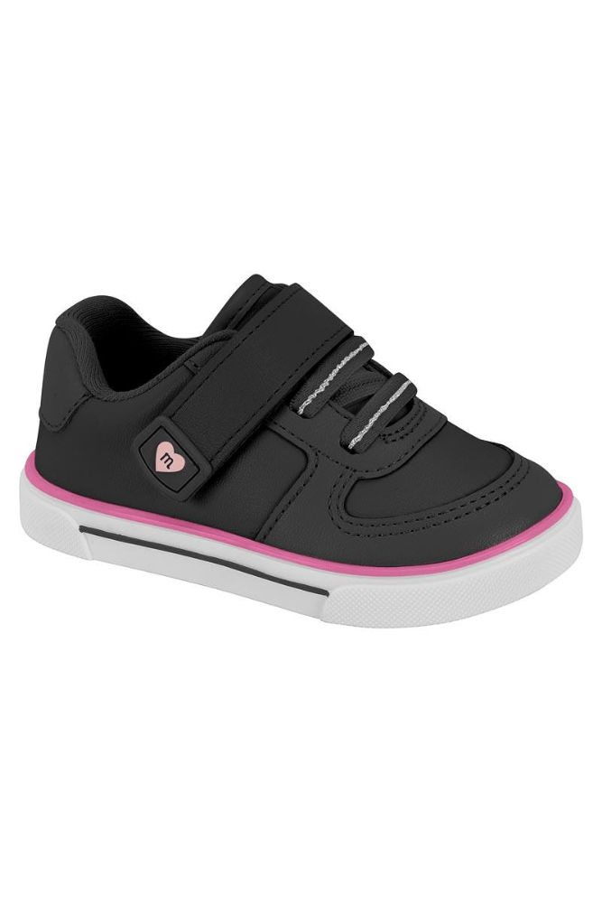Tênis Molekinha Casual Juvenil Menina Elastico 2740.203.9569 Preto
