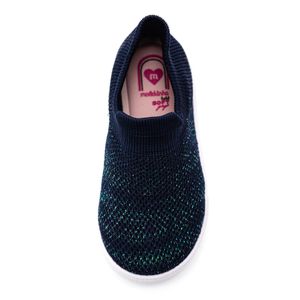 Tênis Molekinha Slip On Bebê Menina Tecido 2118.584 Marinho