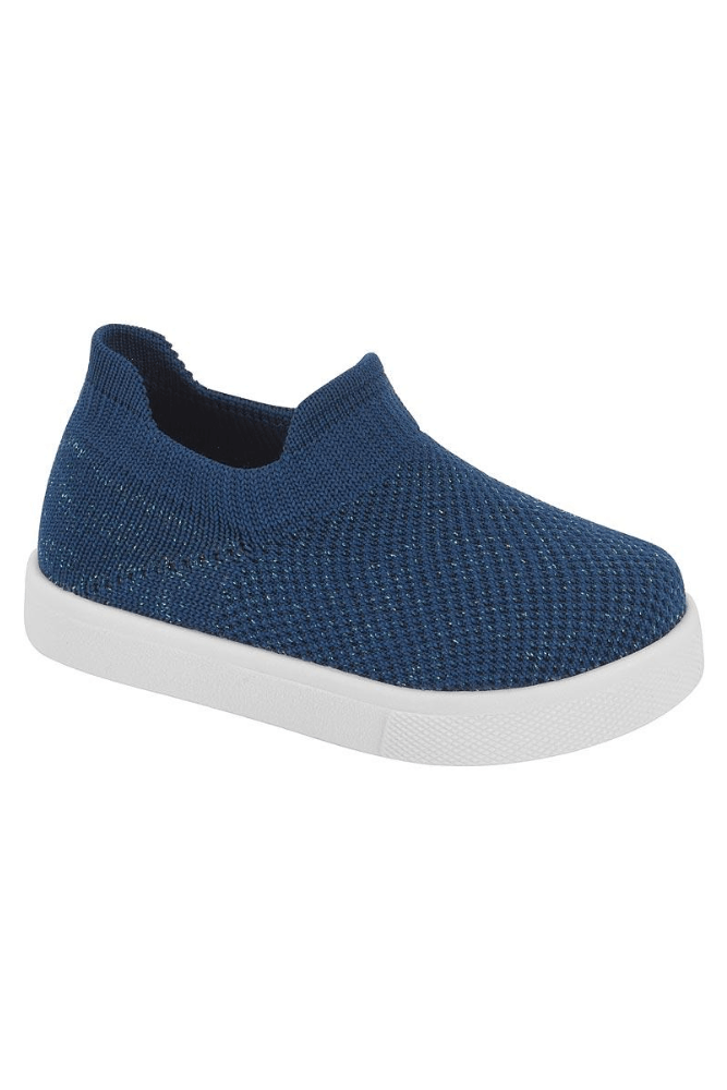 Tênis Molekinha Slip On Bebê Menina Tecido 2118.584 Marinho