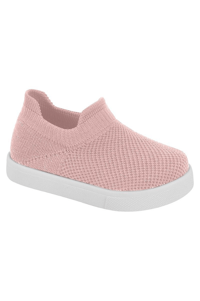Tênis Molekinha Slip On Bebê Menina Tecido 2118.584 Rosa