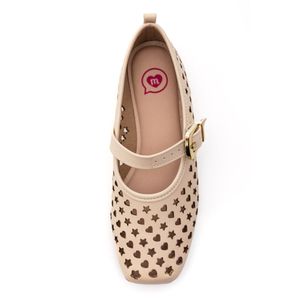Sapatilha Molekinha Boneca Juvenil Menina Perfurada 2548.223 Off-White
