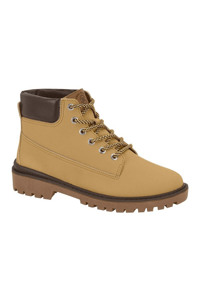 Bota Coturno Infantil Menino Molekinho 2817.111 Mostarda
