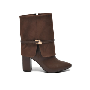 Bota Via Marte Capa Feminina Cano Médio 021-029-01 Marrom