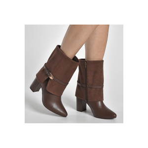 Bota Via Marte Capa Feminina Cano Médio 021-029-01 Marrom