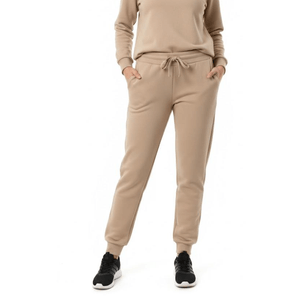 Calça Moletom Hirlogs Feminina Com Bolsos 238 Bege