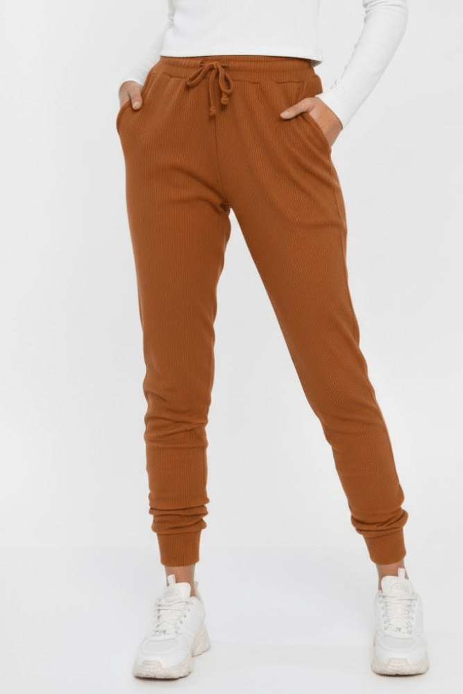 Calça Moletom Lzt Feminina Com Bolso  2409 Caramelo