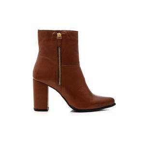 Bota Chá De Mel Feminina Cano Curto B996 Caramelo