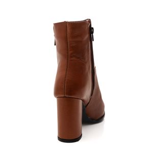 Bota Chá De Mel Feminina Cano Curto B996 Caramelo
