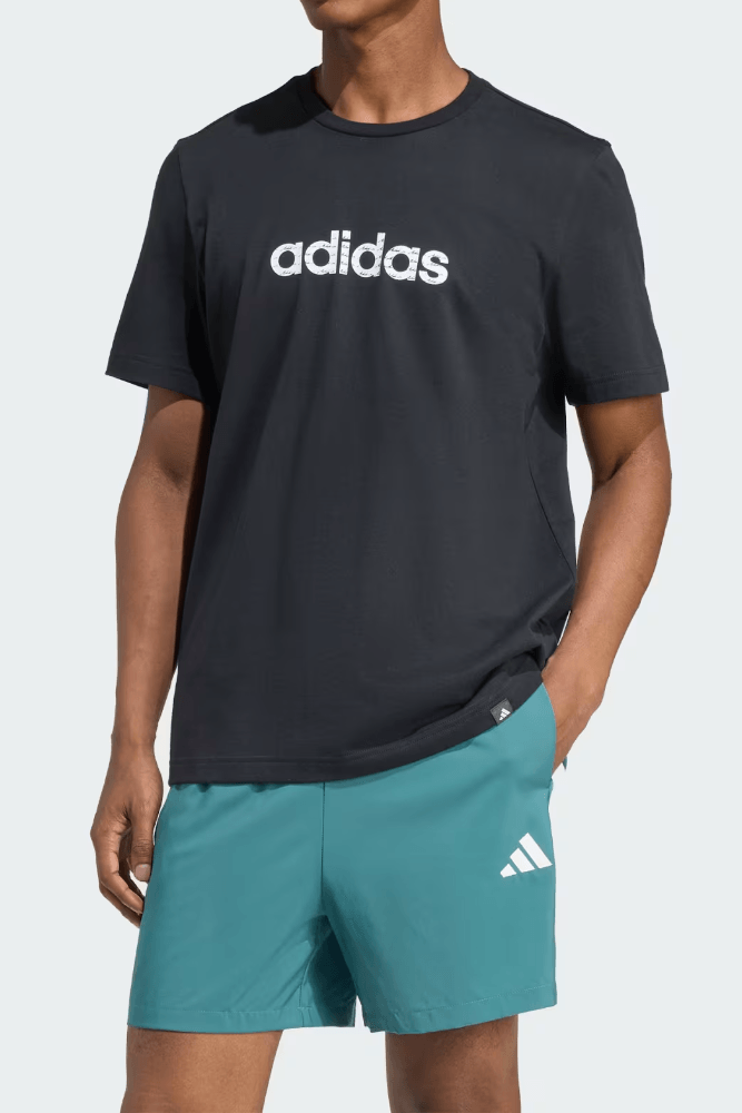 Camiseta Adidas Essentials Big Linear Single Masculina Ke4032 Preto