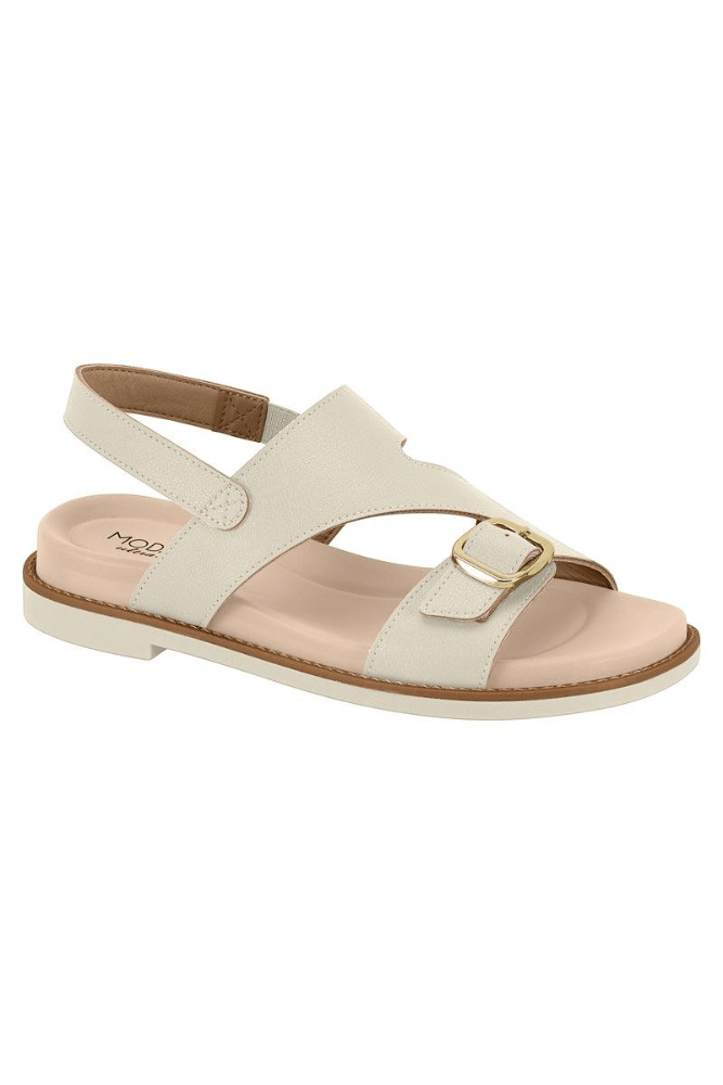 Sandalia Modare Ultra Conforto Feminina Calce Fácil 7205.110 Off-White