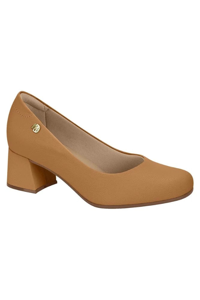 Sapato Modare Salto Baixo  Feminino 7373.100new Caramelo