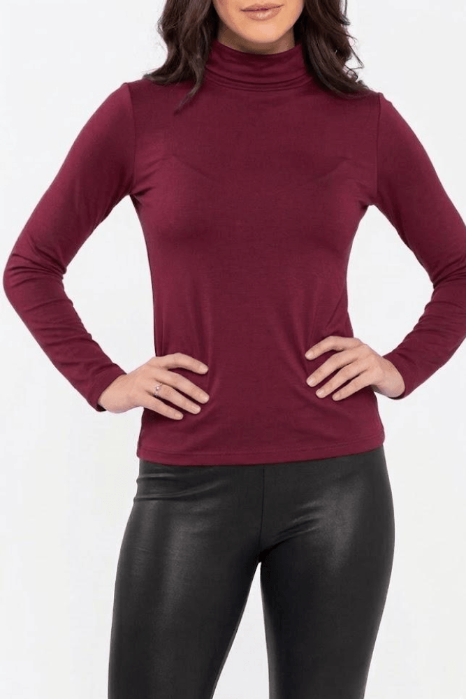Blusa Térmica Chá De Mel Feminina Gola Redonda 19067 Bordo