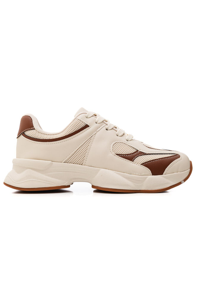 Tênis Vizzano Casual Feminino Recortes 1478.100.30124 Off-White
