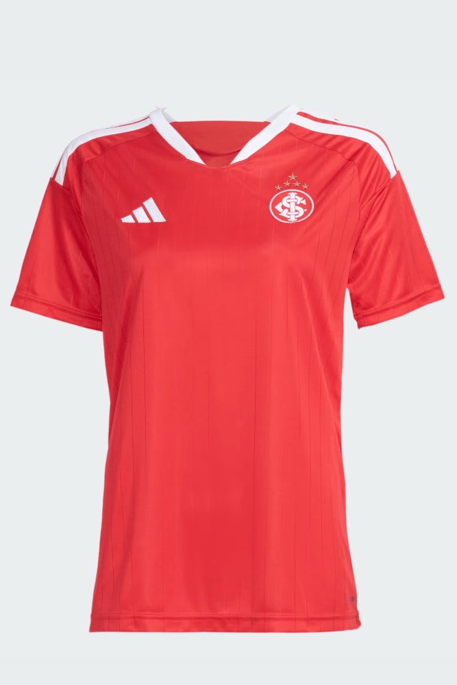 Camisa Adidas I Sc Internacional Feminina Escudo Retrô Iv6057 Vermelho