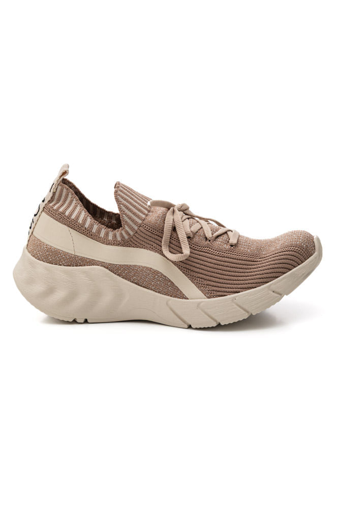 Tênis Piccadilly Move Feminino Flyknit 993004 Nude