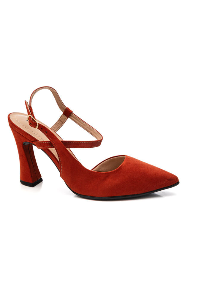 Sapato Piccadilly Silvana Slingback Feminino 749243 Caramelo