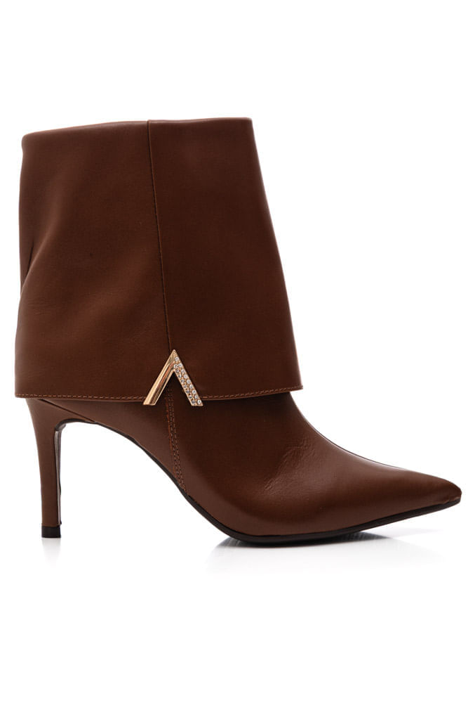 Bota Ankle Boot Via Marte Caramelo