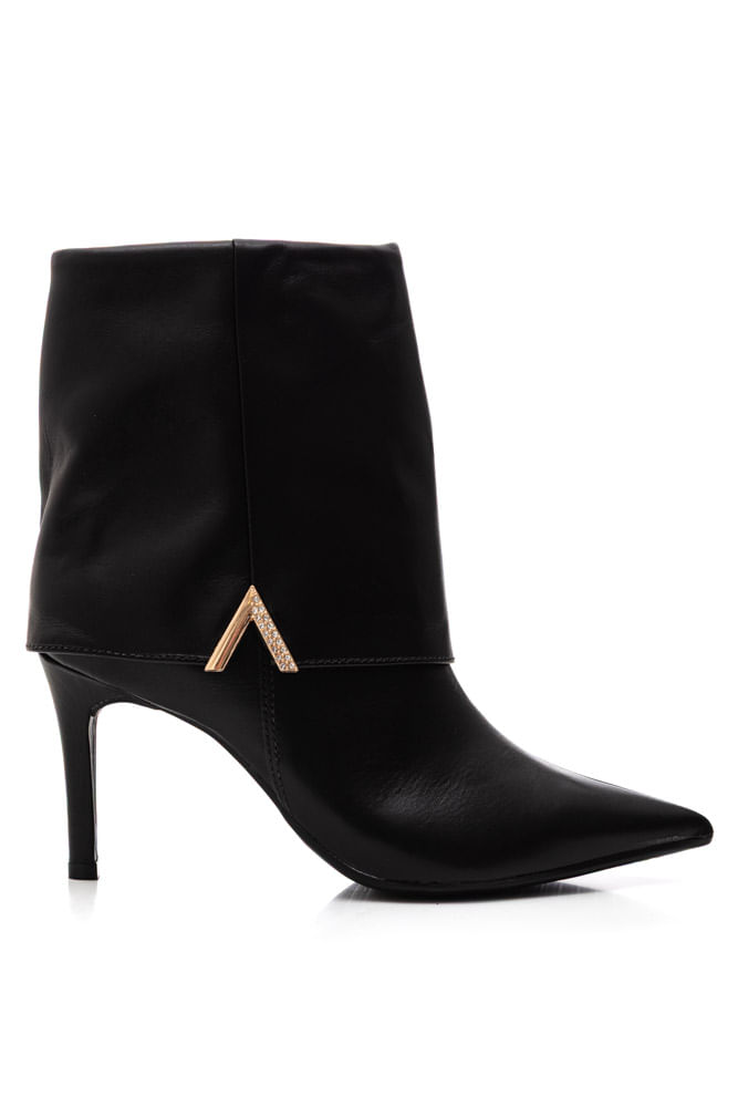 Bota Ankle Boot Via Marte Preto