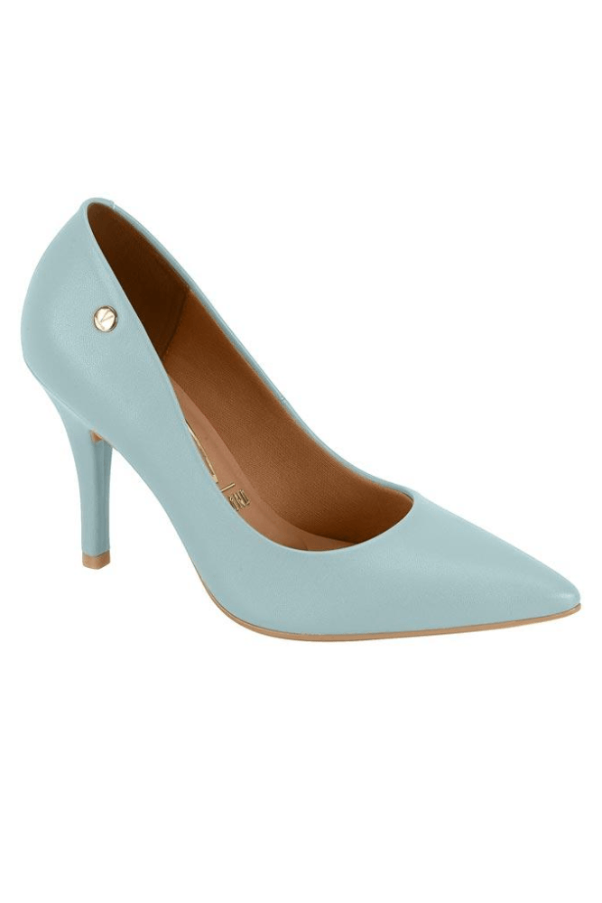 Sapato Vizzano Scarpin Pelica Feminino 1184.1101 Azul Claro