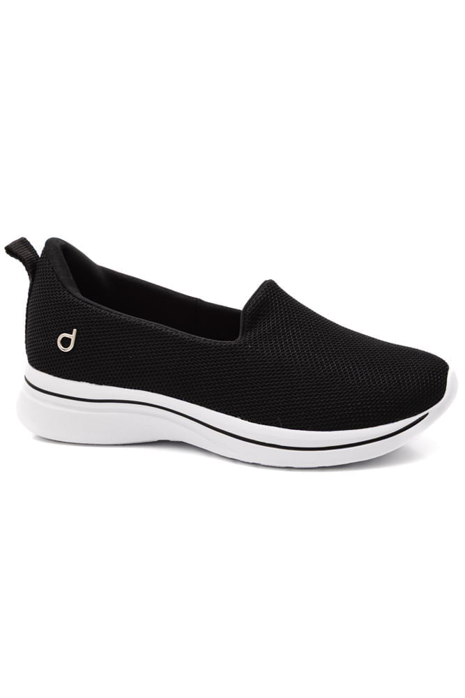 Tênis Dijean Slip On Feminino 34020003 Preto