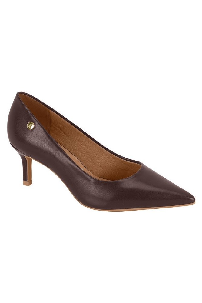 Sapato Vizzano Scarpin Feminino Salto Médio 1456.100 Marrom