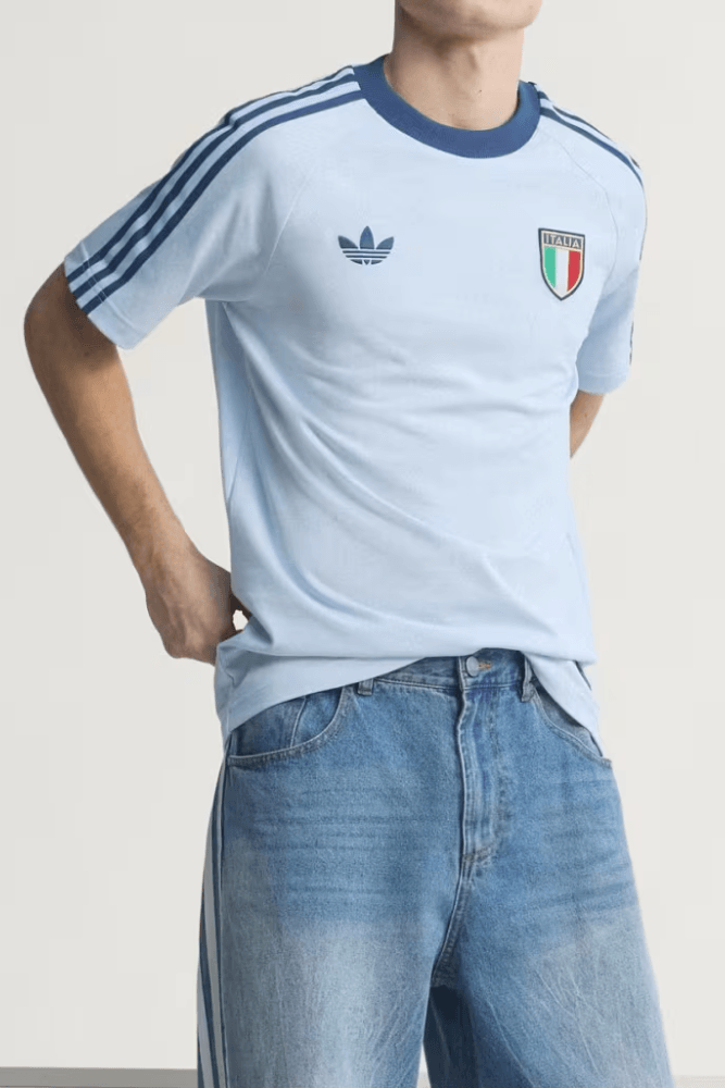 Camiseta Adidas Itália Originals Masculina Jy9624 Azul