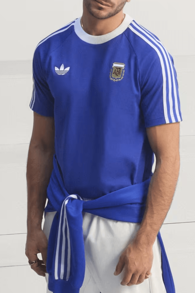 Camiseta Adidas Argentina Originals Masculino Jz6307 Azul