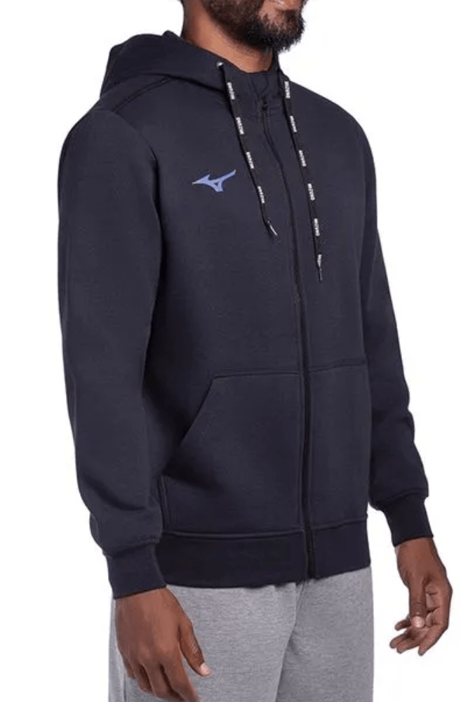 Jaqueta Mizuno Moletom Masculino Zipper Mifsss5203 Marinho