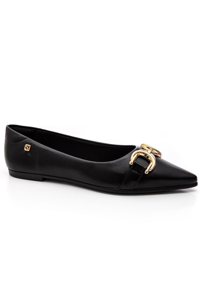 Sapato Santinelli Slingback Feminino Fivela 1636-009 Marrom