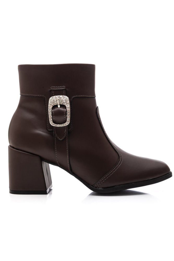 Bota Moleca Feminina Fivela 5352.101.23580 Marrom