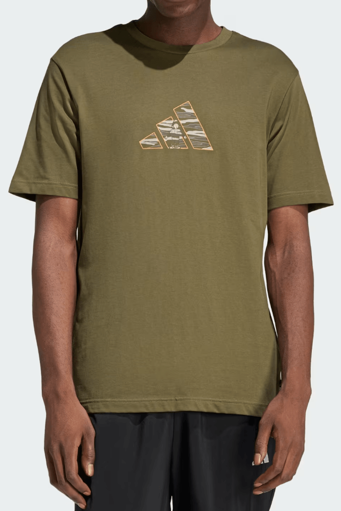Camiseta Adidas Camo Explorer Masculino Jz7502 Verde
